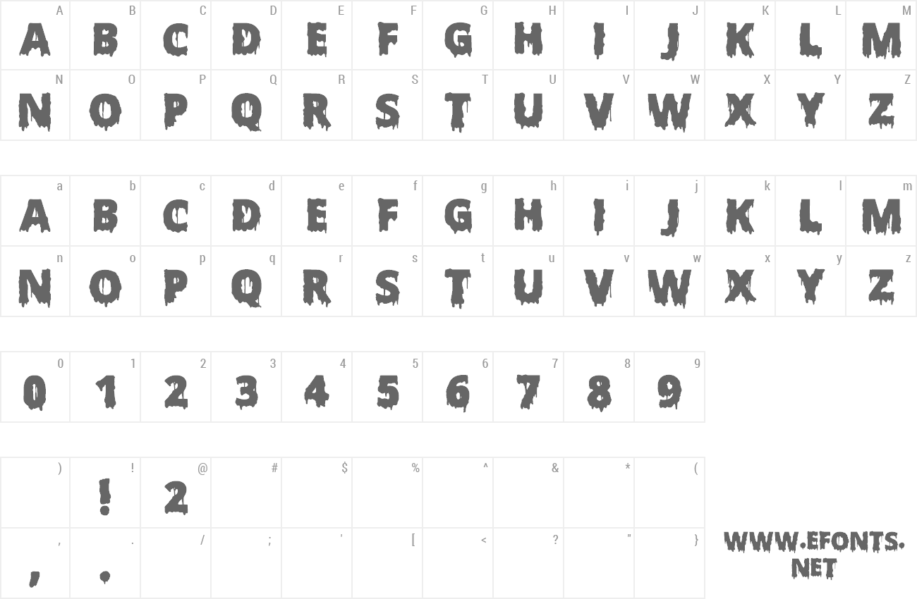 Font Scary Halloween preview